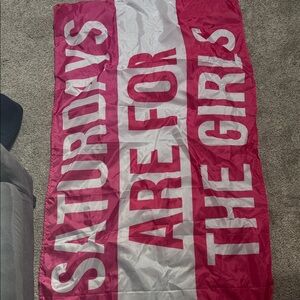 Amazon Pink and White Wall Tapestry